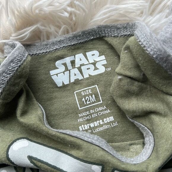 Star Wars ‘Baby Yoda’ Precious Cargo Two Piece Bodysuit Onesie 12M 12 Months - Picture 5 of 6